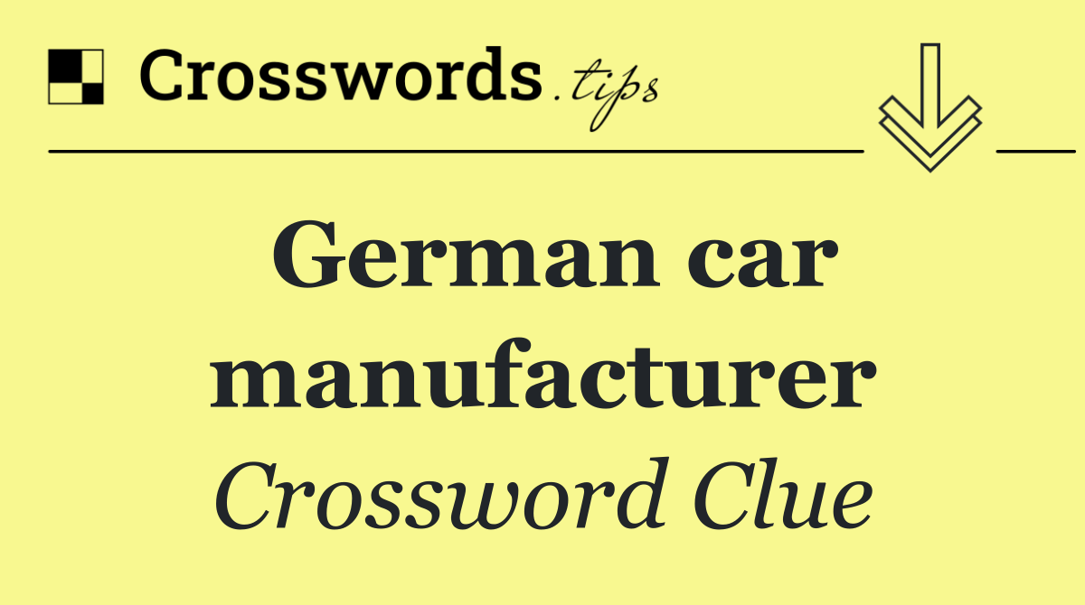 German car manufacturer