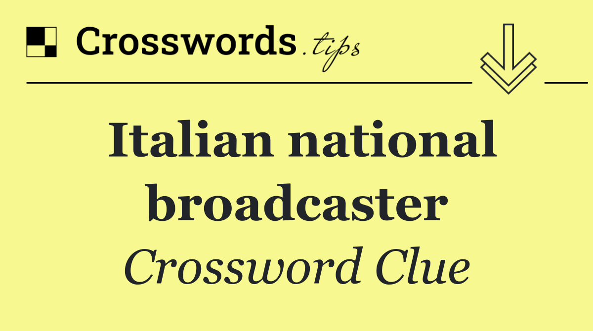 Italian national broadcaster