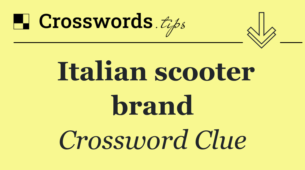 Italian scooter brand