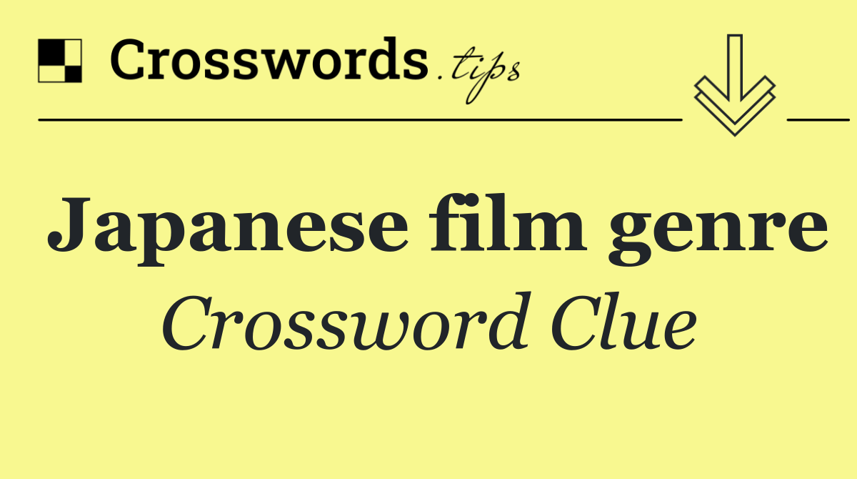 Japanese film genre