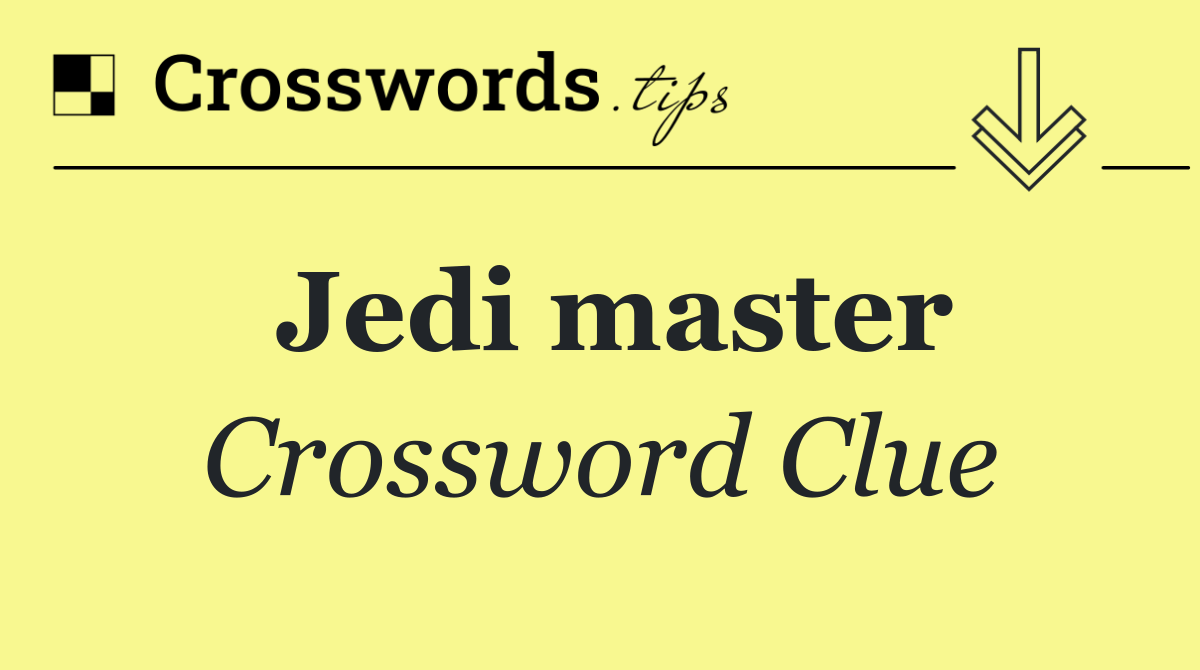 Jedi master