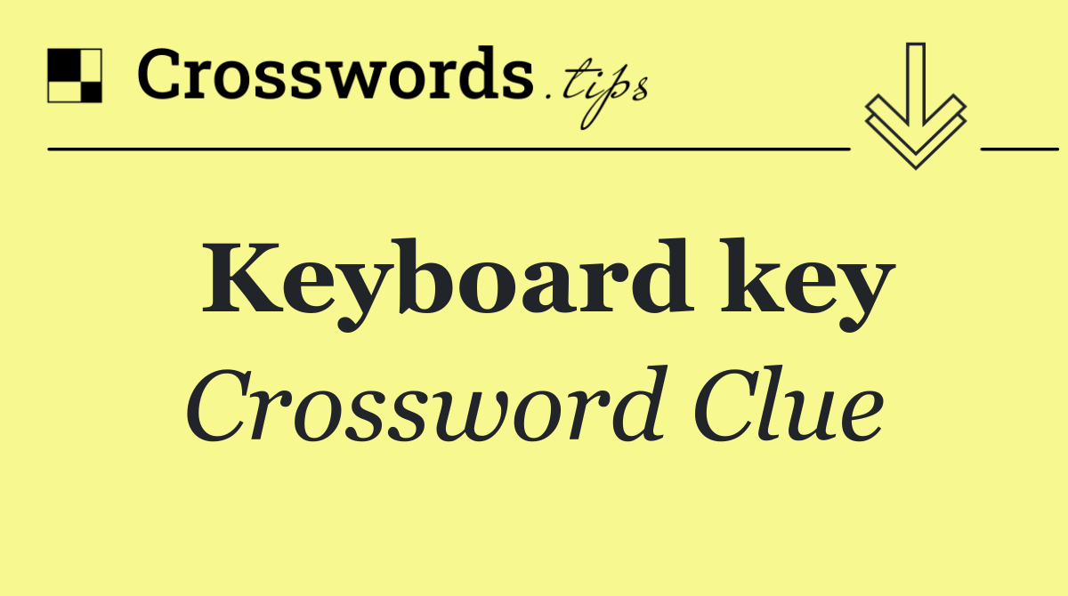 Keyboard key