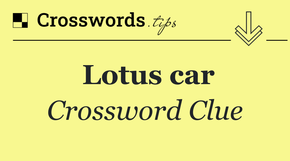 Lotus car