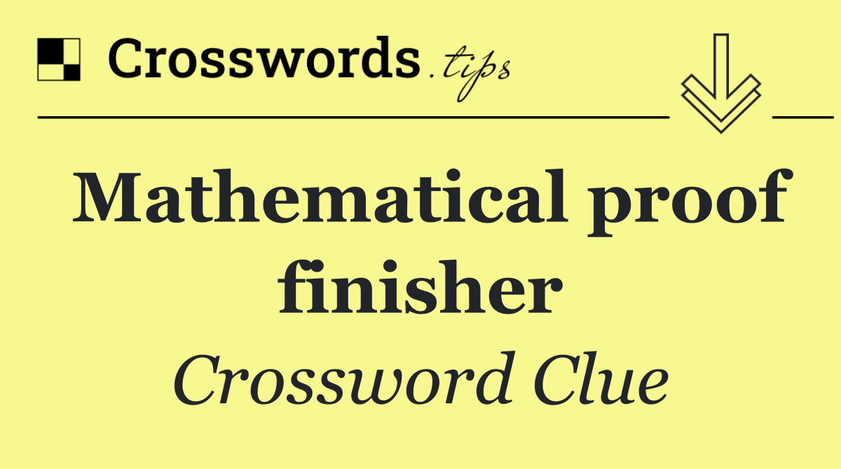 Mathematical proof finisher