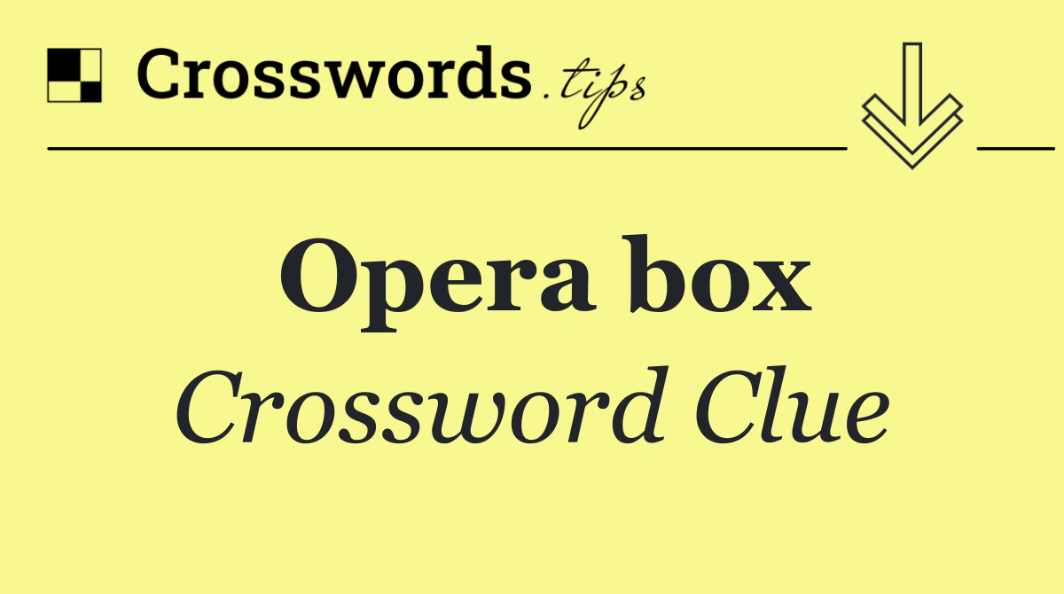 Opera box