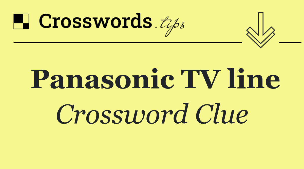 Panasonic TV line