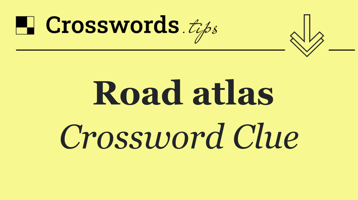 Road atlas