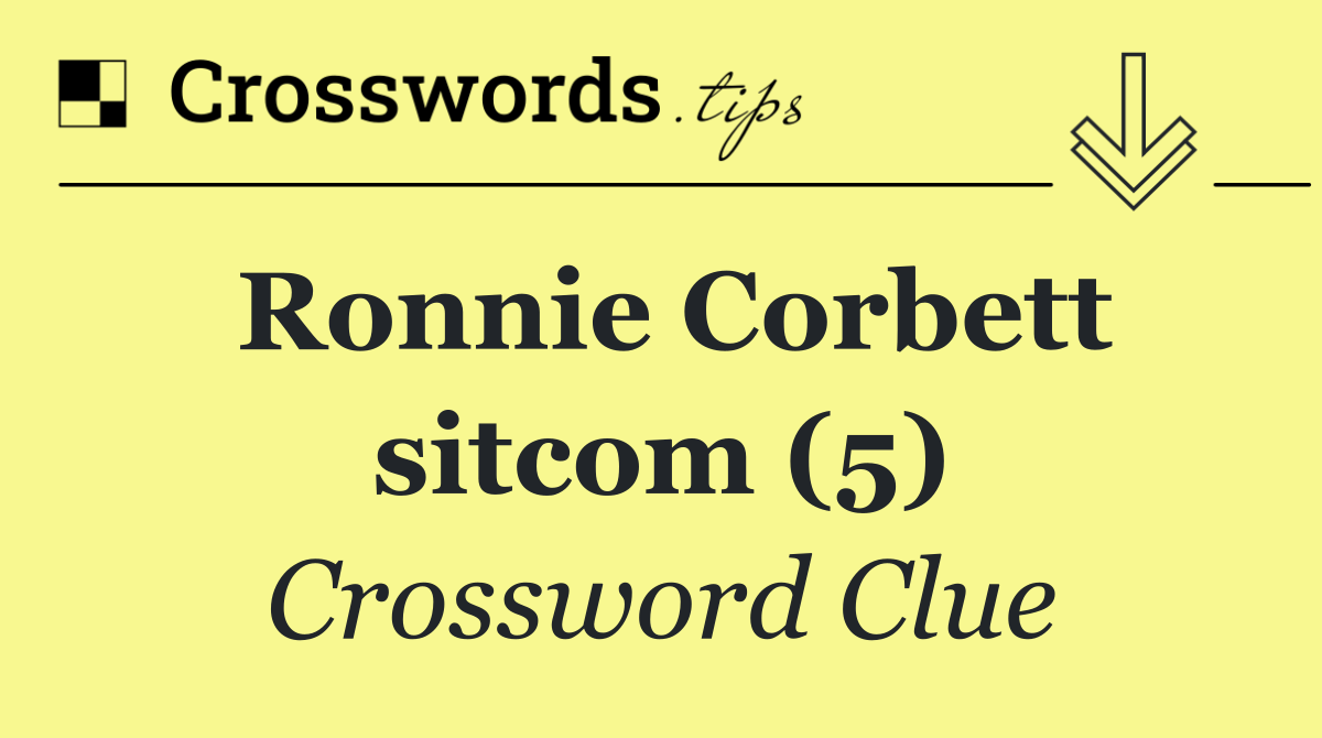 Ronnie Corbett sitcom (5)