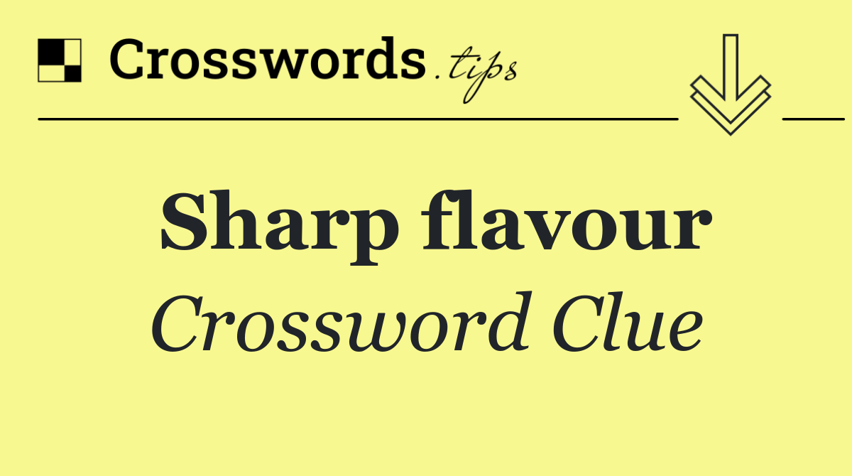 Sharp flavour