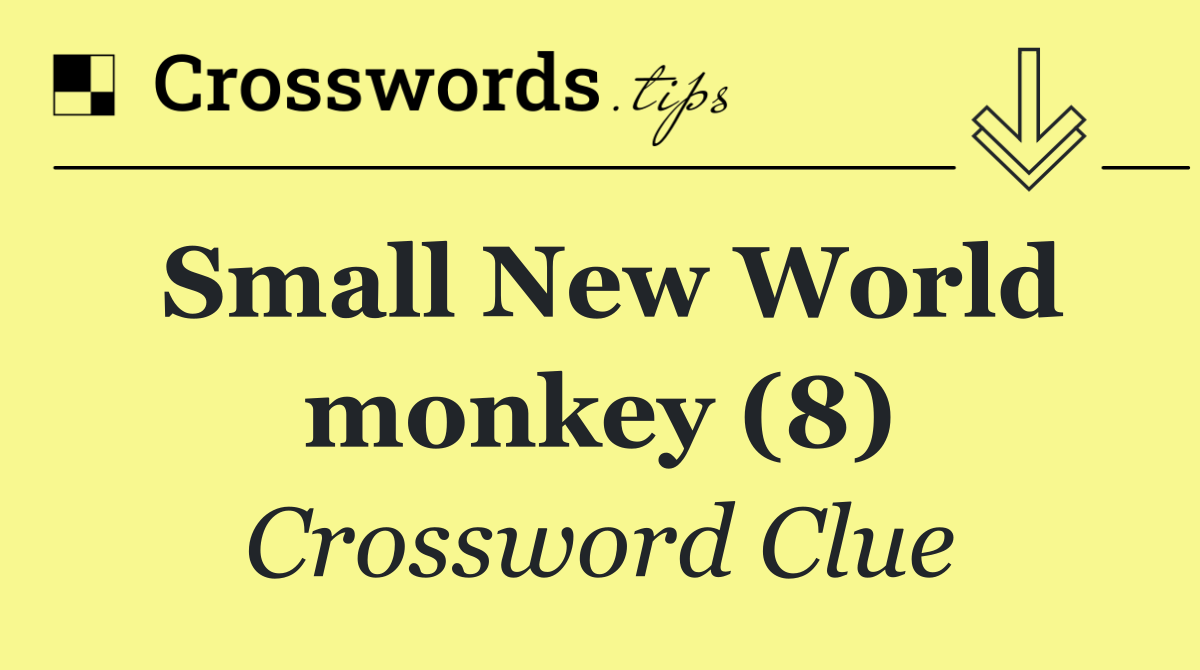 Small New World monkey (8)