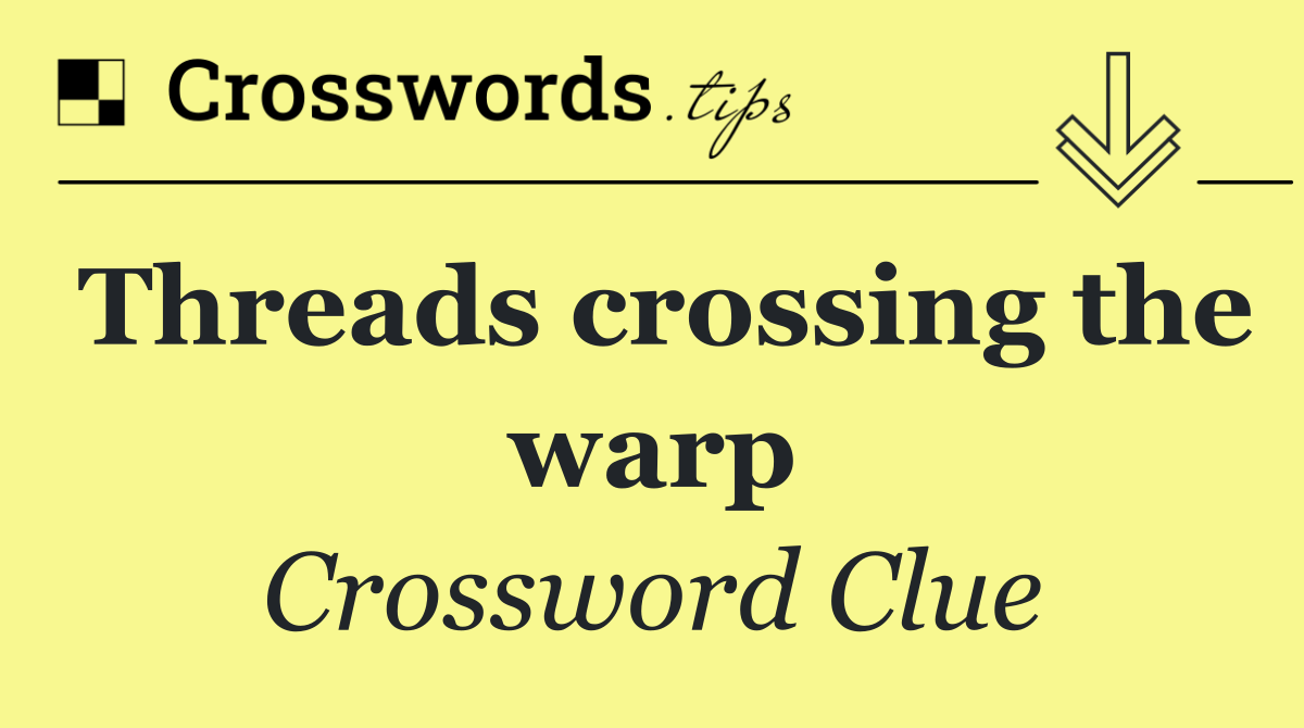 Threads crossing the warp