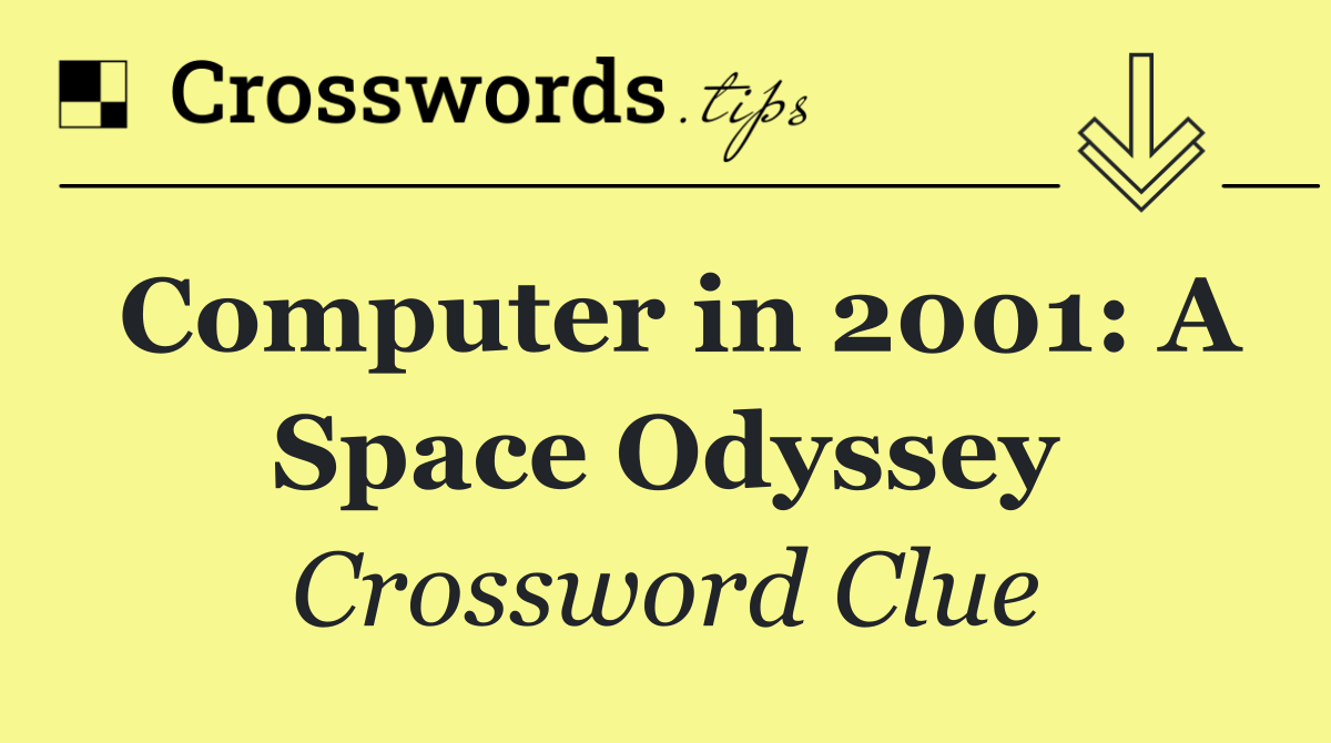 Computer in 2001: A Space Odyssey