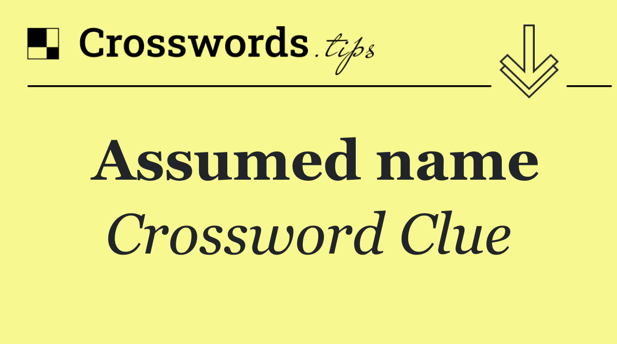 Assumed name