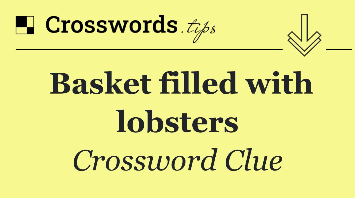 Basket filled with lobsters