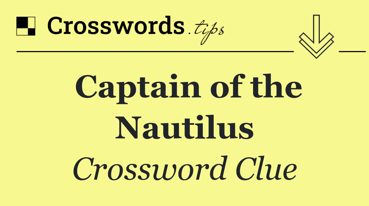 Captain of the Nautilus