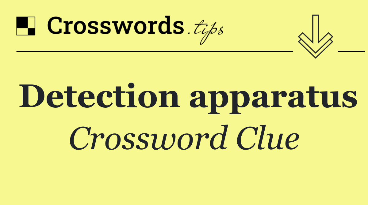 Detection apparatus