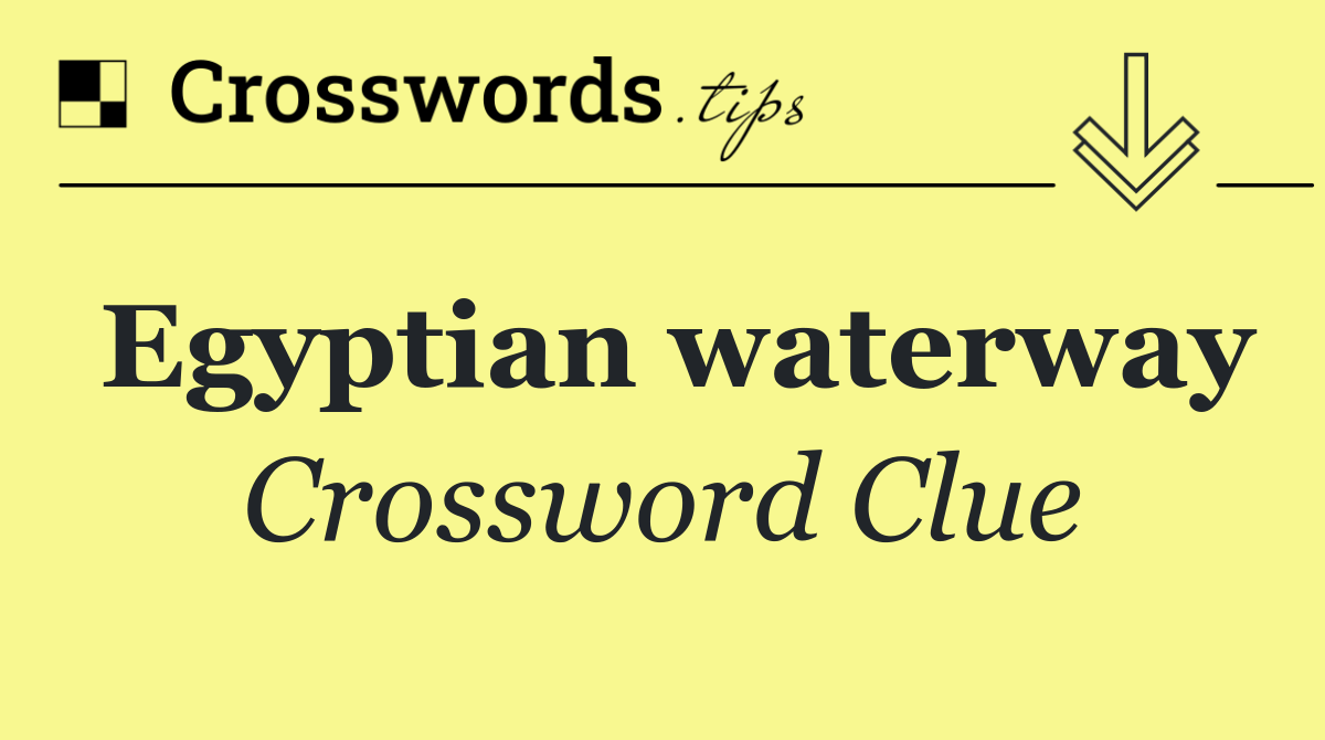 Egyptian waterway