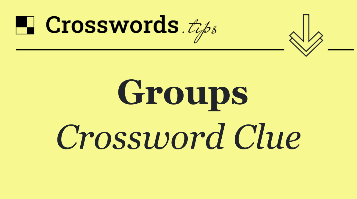 Groups