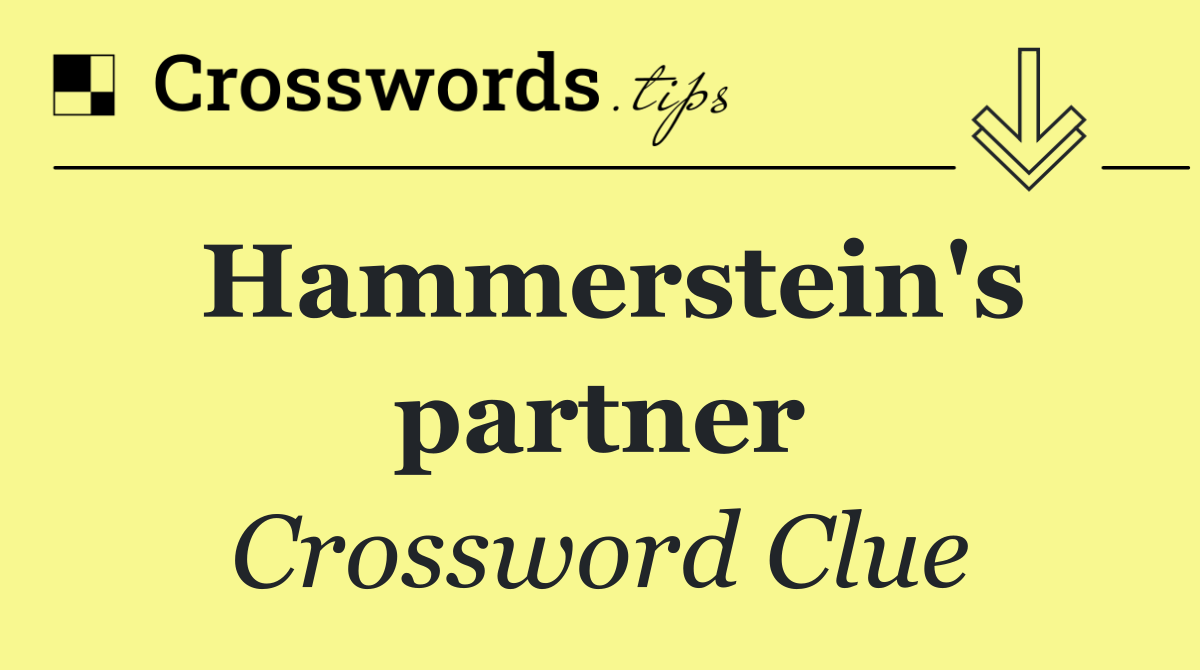 Hammerstein's partner