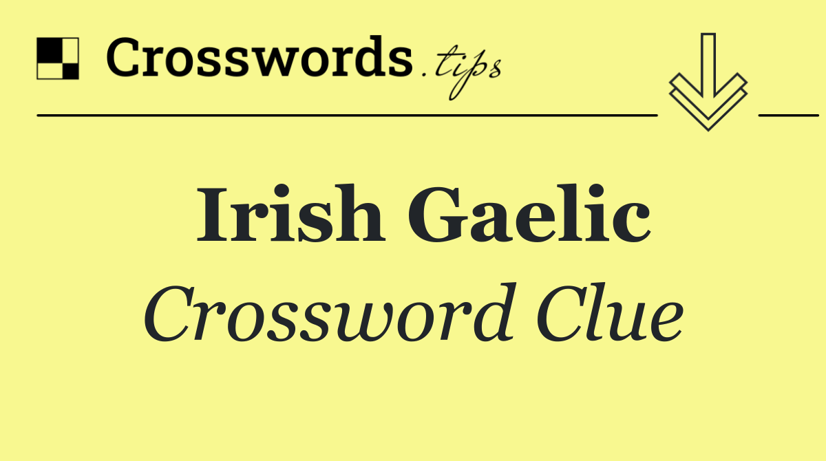 Irish Gaelic