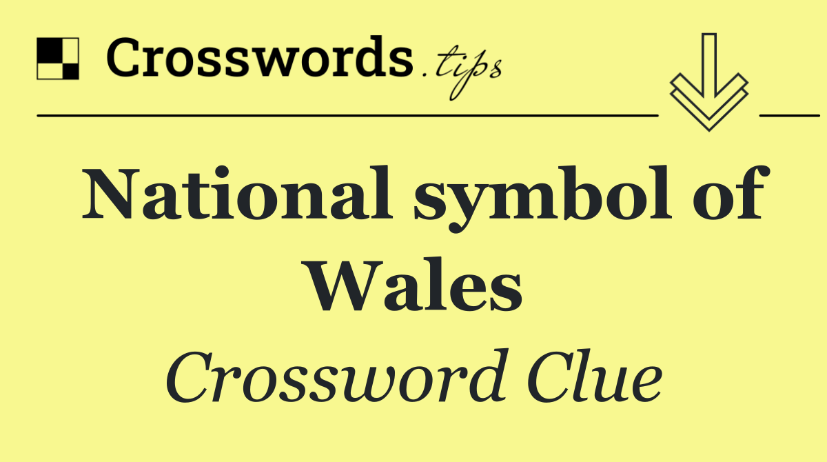 National symbol of Wales