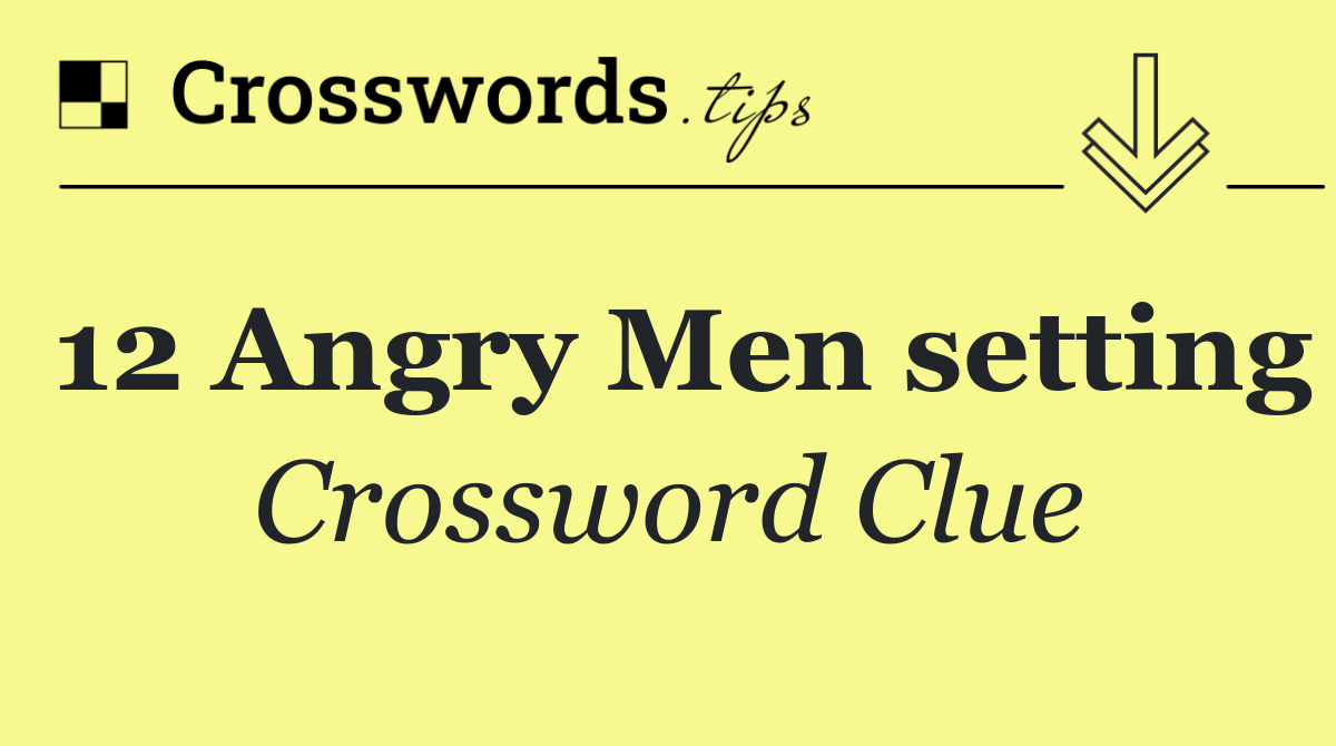 12 Angry Men setting