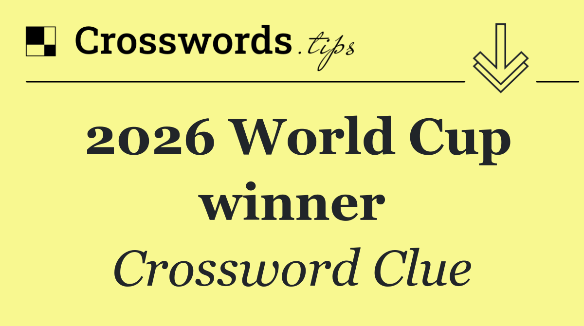 2026 World Cup winner