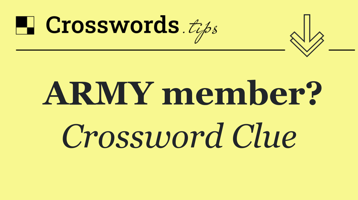 ARMY member?