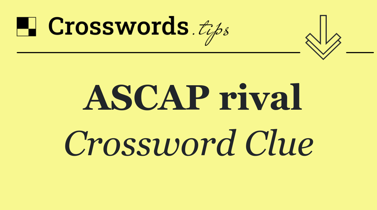 ASCAP rival