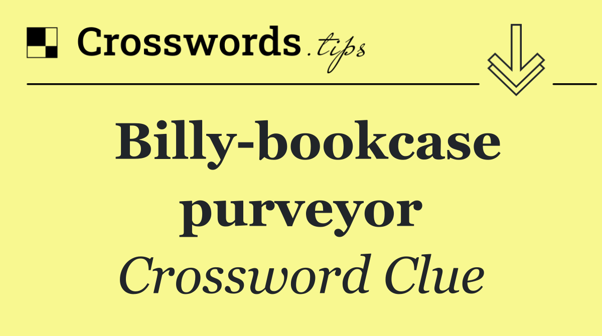 Billy bookcase purveyor