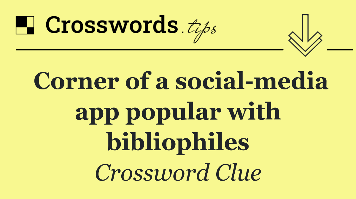 Corner of a social media app popular with bibliophiles