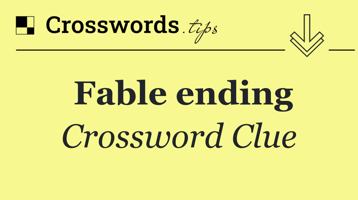 Fable ending