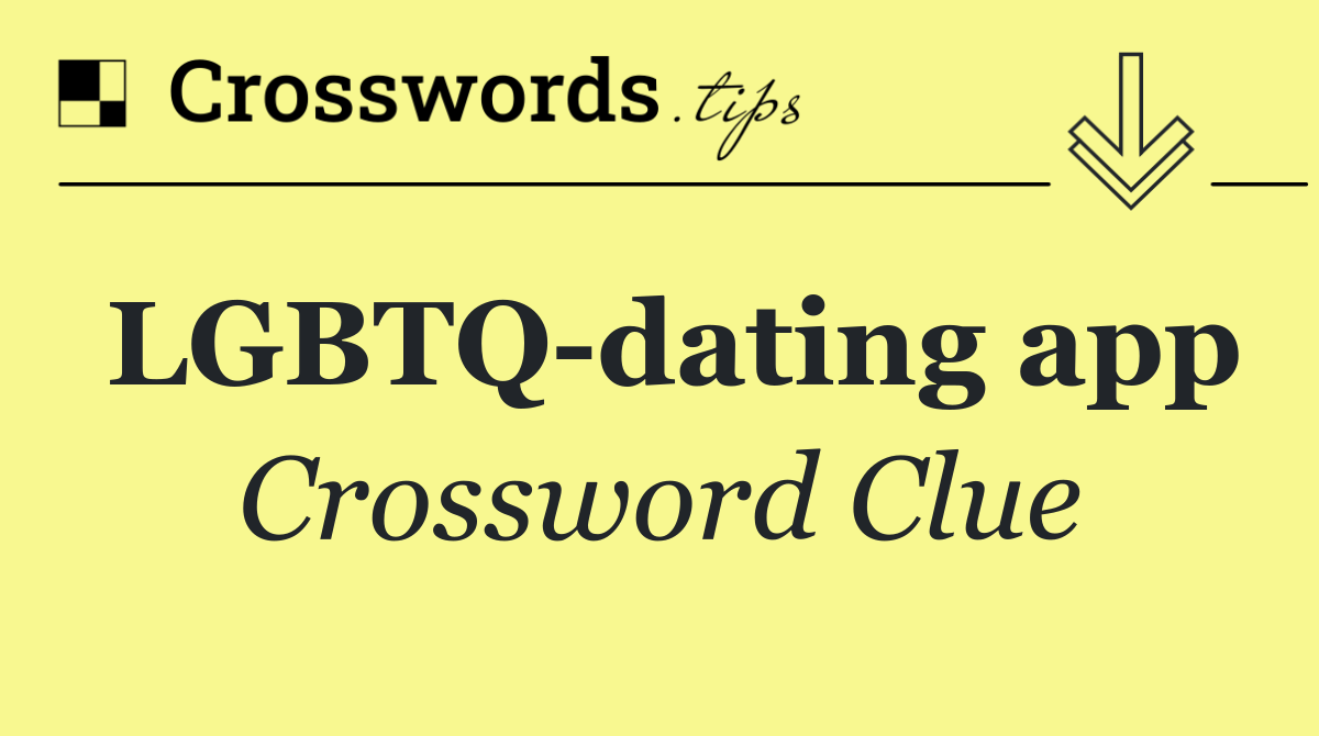 LGBTQ dating app