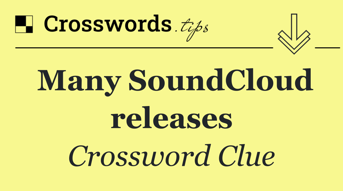 Many SoundCloud releases
