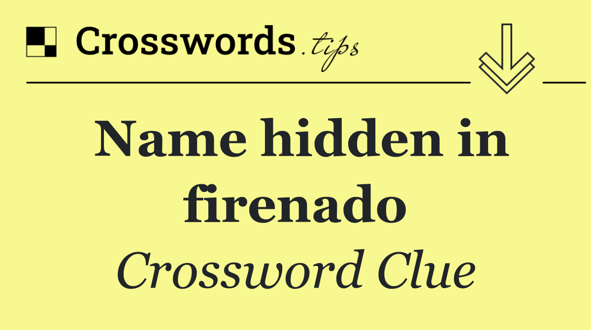 Name hidden in firenado