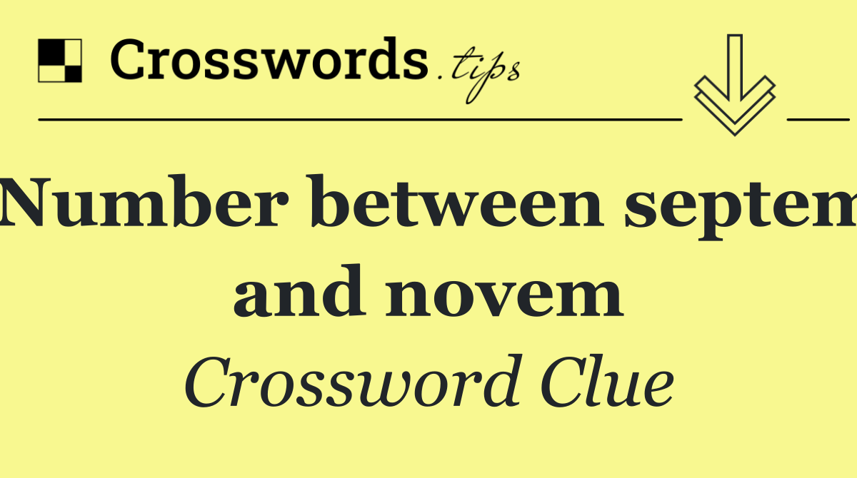 Number between septem and novem
