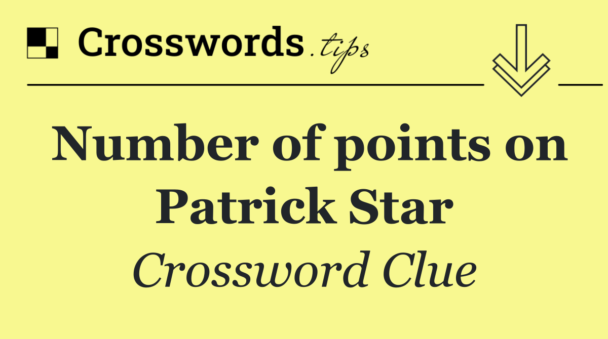 Number of points on Patrick Star
