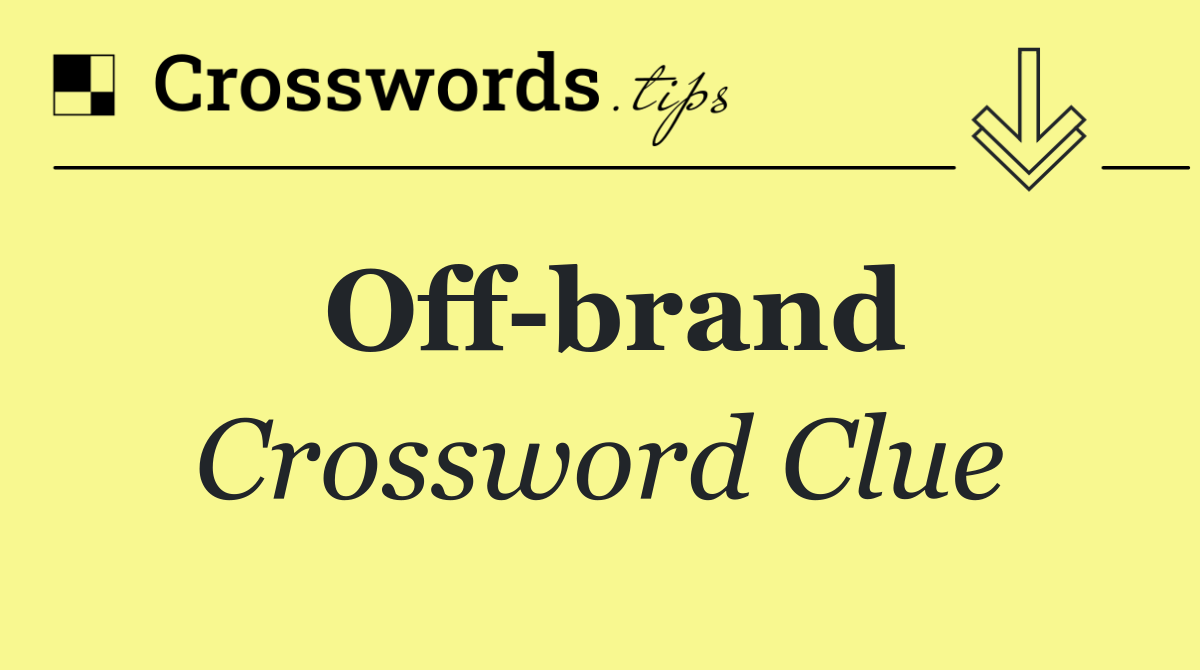 Off brand