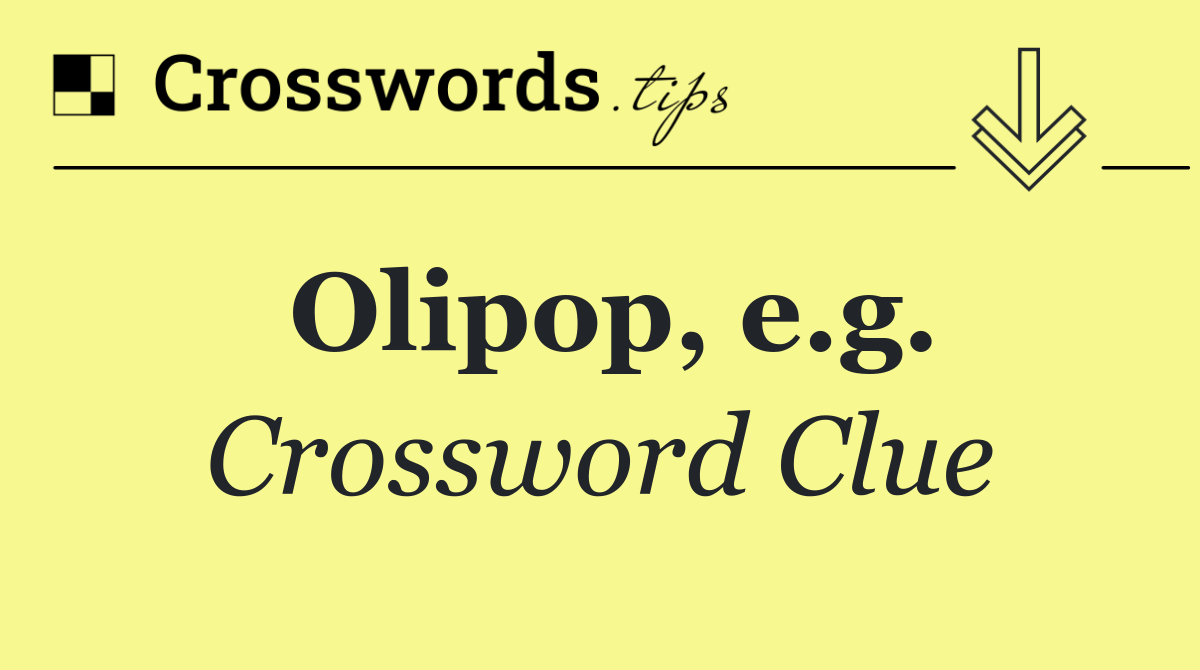 Olipop, e.g.