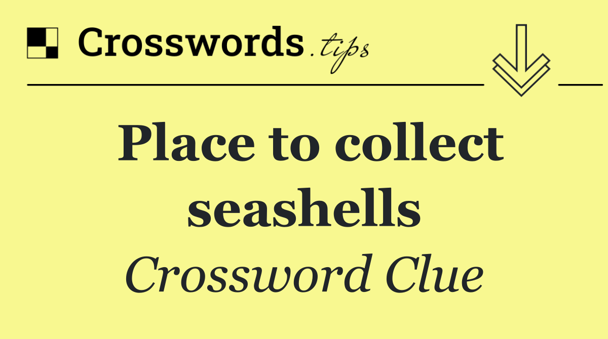 Place to collect seashells