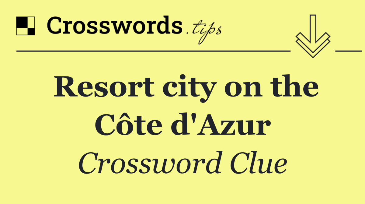 Resort city on the Côte d'Azur