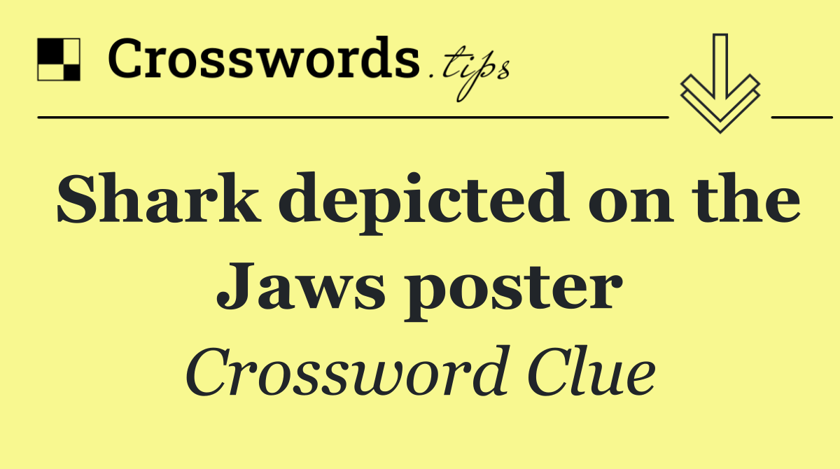Shark depicted on the Jaws poster