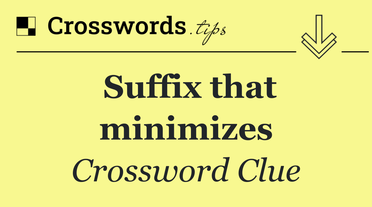 Suffix that minimizes