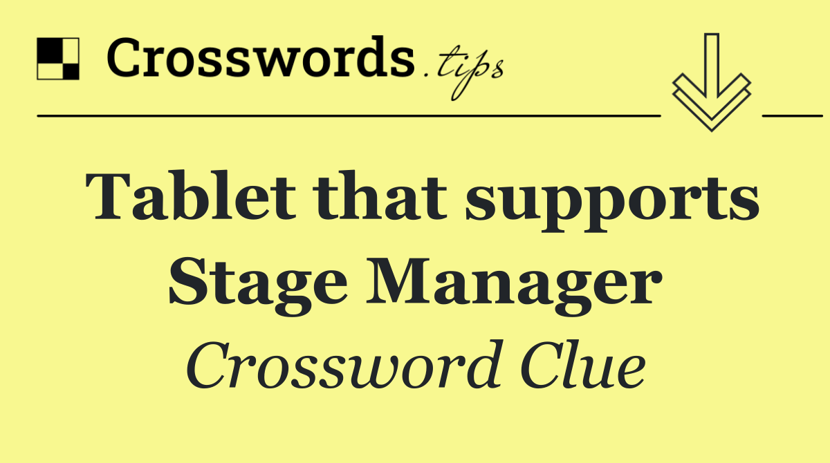Tablet that supports Stage Manager