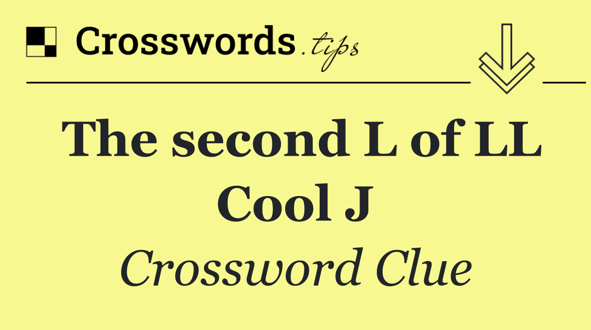 The second L of LL Cool J
