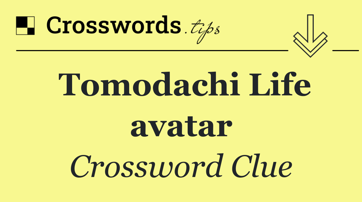Tomodachi Life avatar