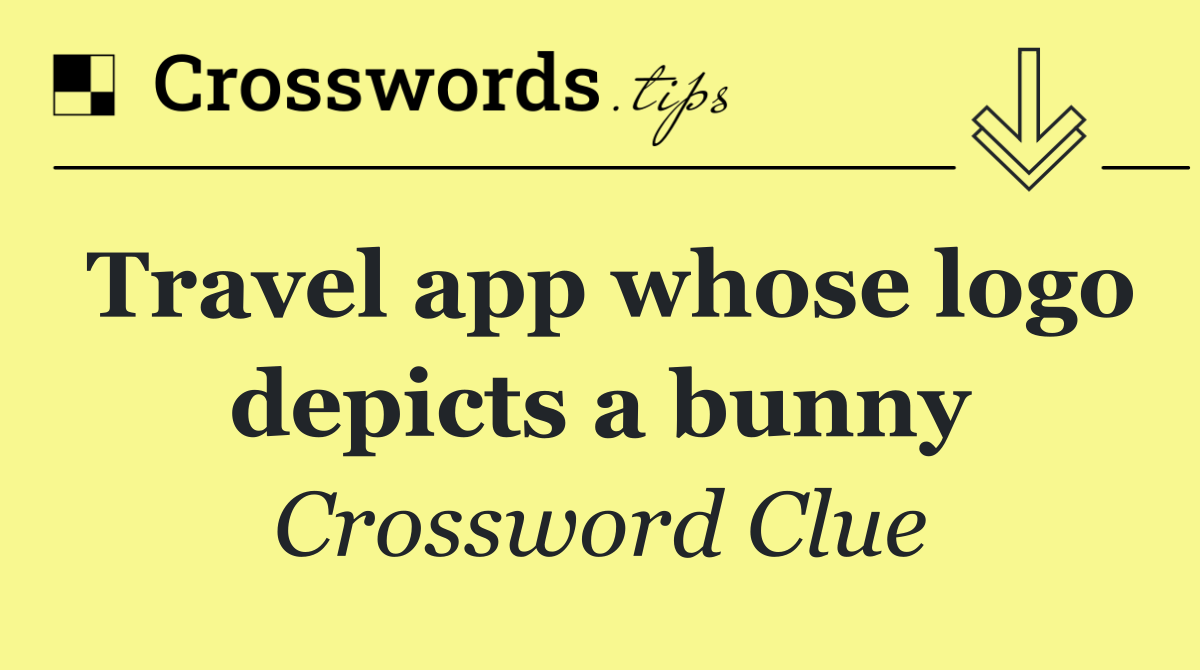 Travel app whose logo depicts a bunny