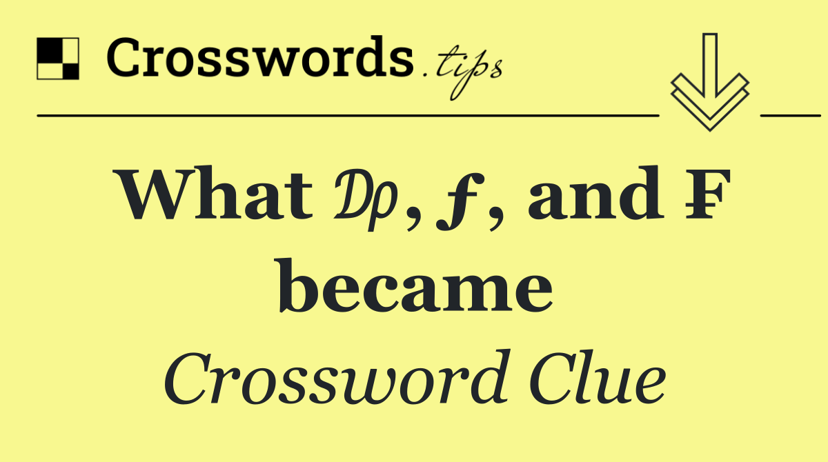 What ₯, ƒ, and ₣ became