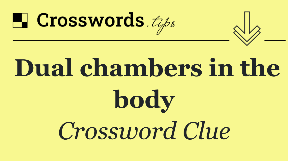 Dual chambers in the body
