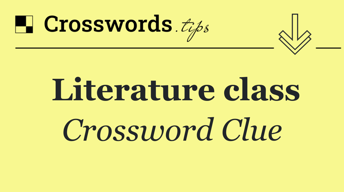 Literature class